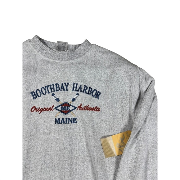 ESY Surf Co. Other - ESY Surf Co Boothbay Harbor Maine Sweatshirt Mens Medium Gray Salt & Pepper 1001